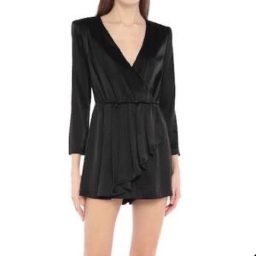 Alice and Olivia black romper